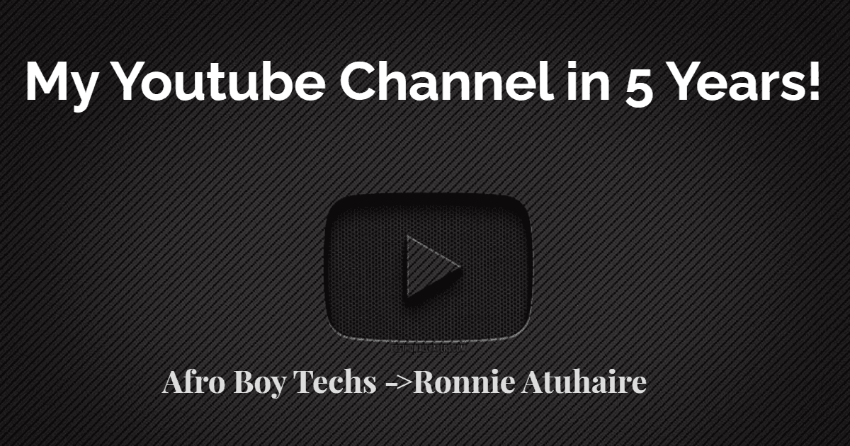 My Youtube Channel in 5 Years!