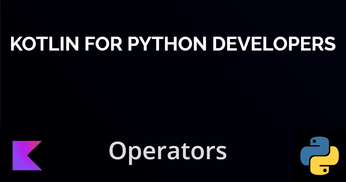 Kotlin Operators