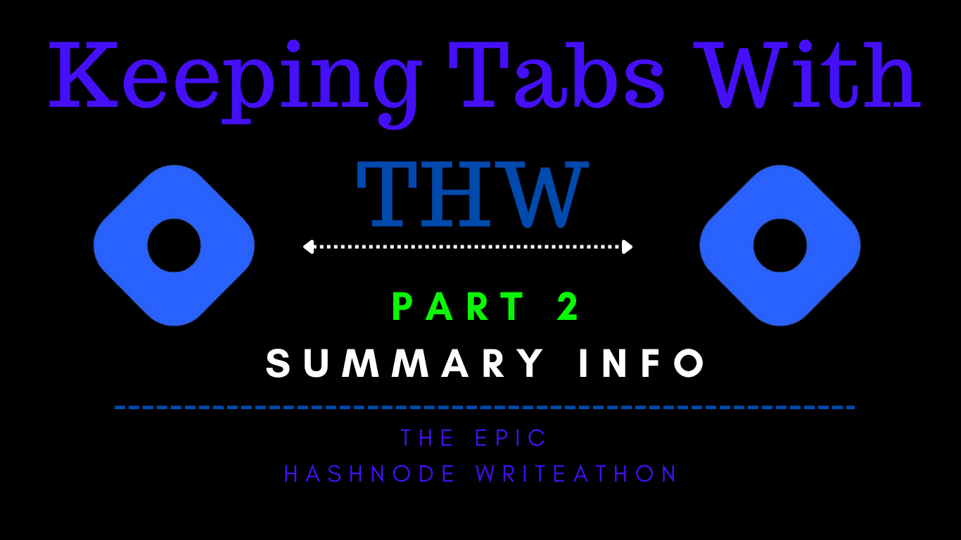 Keeping Tabs With THW -2